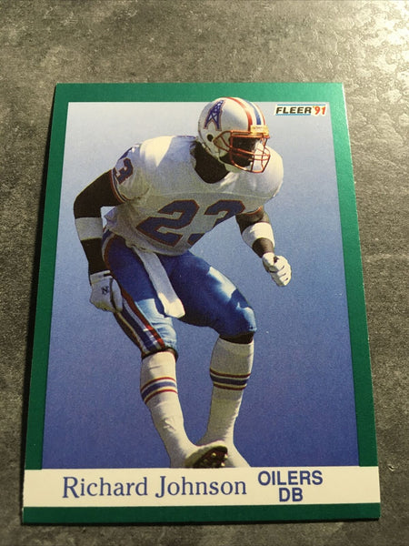 Richard Johnson Oilers 1991 Fleer #64