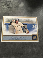 Rickie Weeks Brewers 2011 Topps Allen & Ginter #288