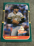 Mike Dunne Pirates 1987 Donruss The Rookies #38