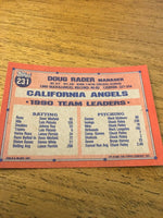 Doug Rader Angels 1991 Topps #231