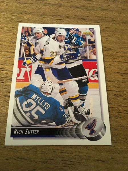 Rich Sutter Blues 1992-1993 Upper Deck #143