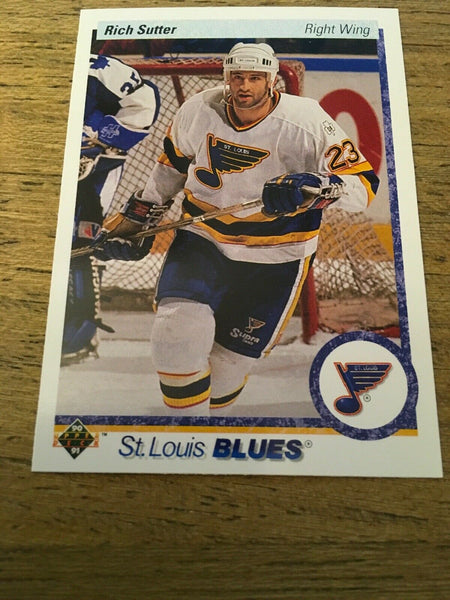 Rich Sutter Blues 1990-1991 Upper Deck #328