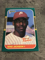 Mike Jackson Phillies 1987 Donruss The Rookies #36