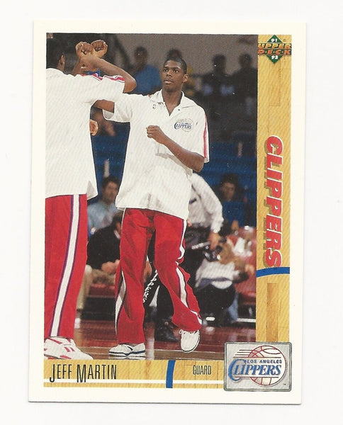Jeff Martin Clippers 1991-1992 Upper Deck #162