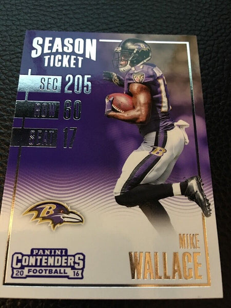 Mike Wallace Ravens 2016 Panini Contenders #78
