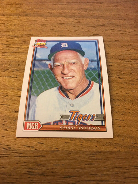 Sparky Anderson Tigers 1991 Topps #519