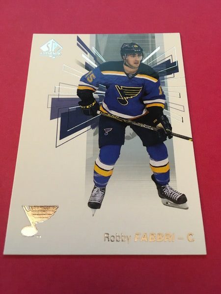 Robby Fabbri Blues 2016-2017 SP Authentic #55