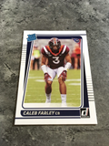 Caleb Farley Texans 2021 Panini Donruss Rated Rookie #339