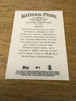 Victor Martinez Indians 2009 Topps Allen & Ginter's National Pride #NP57