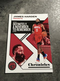 James Harden Rockets 2019-2020 Panini Chronicles #2