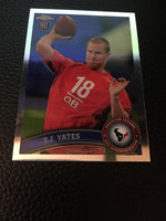 T.J. Yates Texans 2011 Topps Chrome Rookie #159