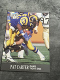 Pat Carter Rams 1991 Fleer Ultra #183