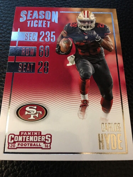 Carlos Hyde 49ers 2016 Panini Contenders #20