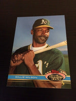 Willie Wilson A's 1991 Topps Stadium Club #378