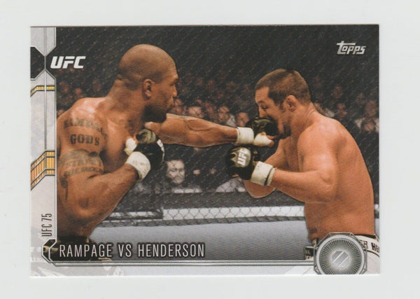 RAMPAGE VS HENDERSON UFC 2015 Topps Chronicles #55