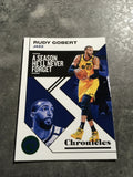 Rudy Gobert Jazz 2019-2020 Panini Chronicles Green #40