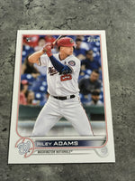 Riley Adams Nationals 2022 Topps Rookie #158