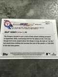 Sam Huff Rangers 2021 Topps Update Rookie #US71