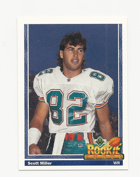 Scott Miller Dolphins 1991 Upper Deck Rookie Force #619