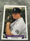 Scott Fredrickson Rockies 1993 Topps #489