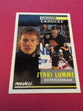 Jyrki Lumme Canucks 1991-1992 Pinnacle #237