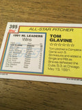 Tom Glavine Braves 1992 Topps All Star #395