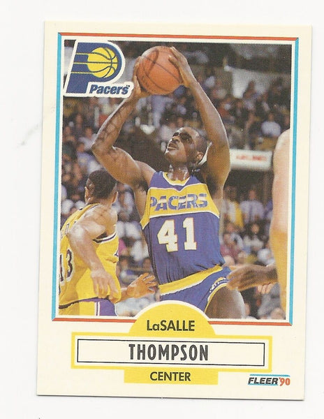 LaSalle Thompson Pacers 1990-1991 Fleer #83