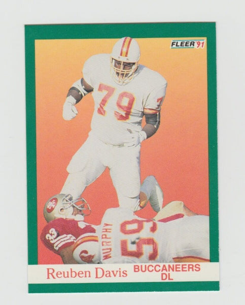 Reuben Davis Buccaneers 1991 Fleer #372