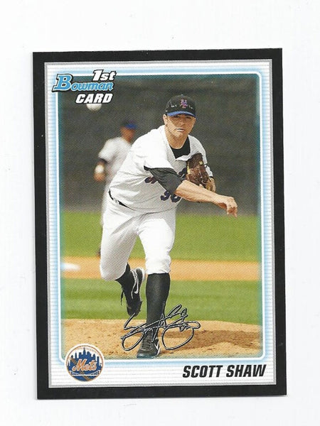 Scott Shaw Mets 2010 Bowman Prospects Black #BP34
