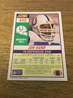 Jon Hand Colts 1990 Score #442