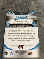 Jakub Voracek Blue Jackets 2022-23 Upper Deck MVP #82