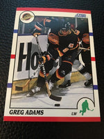 Greg Adams Canucks 1990-1991 Score #240