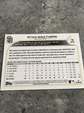 Ryan Weathers Padres 2022 Topps #70