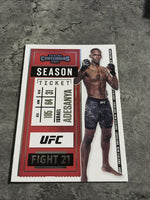 Israel Adesanya  UFC 2021 Panini Chronicles Contenders #5