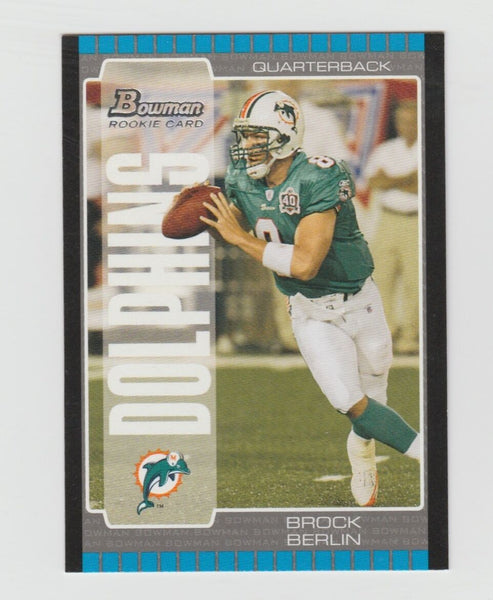 Brock Berlin Dolphins 2005 Bowman Rookie #177