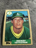 Mickey Tettleton A's 1987 Topps #649