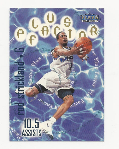 Rod Strickland Wizards 1998-1999 Fleer Tradition Plus Factor #133