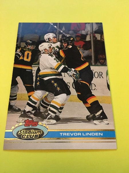 Trevor Linden Canucks 1991-1992 Topps Stadium Club #84