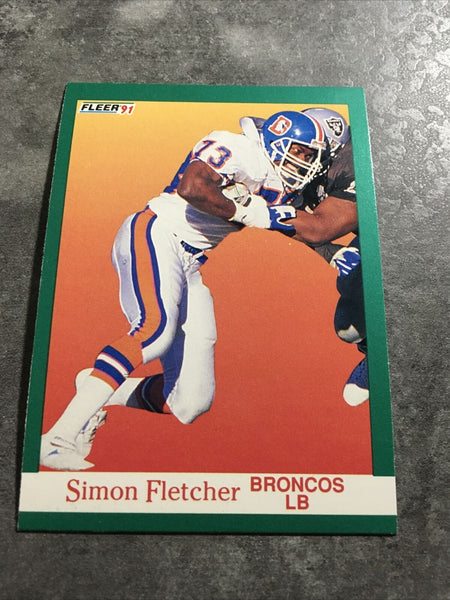 Simon Fletcher Broncos 1991 Fleer #46