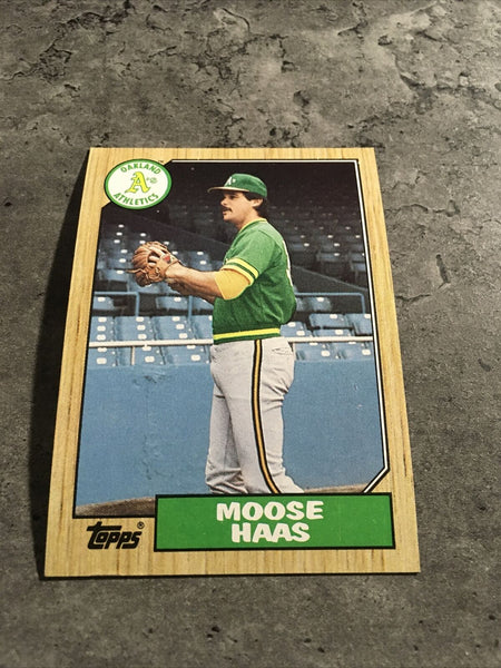 Moose Haas A's 1987 Topps #413