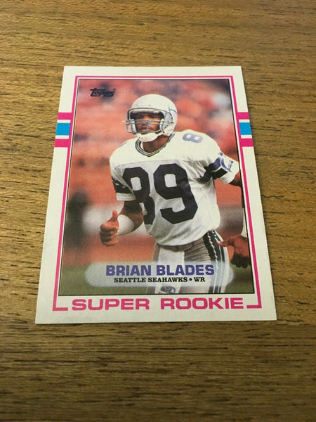 Brian Blades Seahawks 1989 Topps Super Rookie #182
