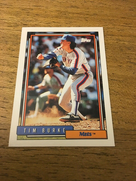 Tim Burke Mets 1992 Topps #322