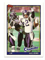 Gill Byrd Chargers 1991 Topps #418