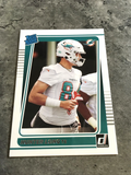 Hunter Long Dolphins 2021 Panini Donruss Rated Rookie #301