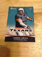 Jared Crick Texans 2012 Bowman Rookie #144