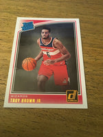 Troy Brown Jr. Wizards 2018-2019 Donruss Rookie #192