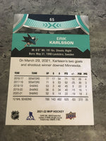 Erik Karlsson Sharks 2021-22 Upper Deck MVP #65