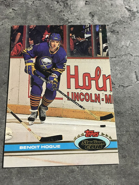 Benoit Hogue Sabres 1991-92 Topps Stadium Club #157