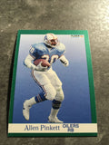 Allen Pinkett Oilers 1991 Fleer #72