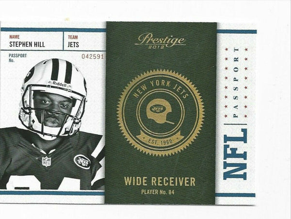 Stephen Hill Jets 2012 Prestige NFL Passports Rookie #33